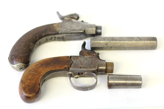 The barrels of the Queen Anne pistol varied in sizes